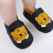 Soft Leather Baby Shoes | Baby Boy Girl Sneakers | First Walking Shoes | Non-Slip Rubber Soles | Newborn Prewalker Sneakers | 0-24 Months | Black Tiger - Buy Online on GoSupps.com