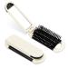 Hairbrush with mirror foldable hairbrush travel mini pocket brush folding hair massage comb portable hair styling comb for men girls women white