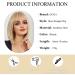 OUFEI Blonde Bob Wig With Bangs Short Straight Wig For Women Synthetic Hair Wigs for Daily Party Cosplay Wear Blonde(1032-1) - Buy Online on GoSupps.com