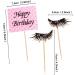 Unimall 28-Piece Glitter Makeup Cupcake Toppers - Perfect for Birthday Party Bachelorette Celebrations & Salon Events - Buy Online on GoSupps.com