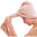 Buy 2-Pack Microfiber Hair Towel Wraps - Quick Drying Pink & Beige Bath Hair Towels for Effortless Hair Care - Buy Online on GoSupps.com