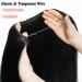 Elailite Real Hair Extensions with Wire - Invisible Faden Remy Smooth 16 /40cm 60g #01 Black - Premium Quality International Shipping - Buy Online on GoSupps.com