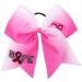 Breast Cancer Awareness Cheer Bow Hair Tie Set for Baby Girls - Buy Online on GoSupps.com