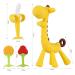 Baby Teething Toys (4-Pack) - Silicone Banana Toothbrushes & Fruit Giraffe Teethers Set with Storage Case - Buy Online on GoSupps.com