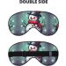 Merry Christmas Day Snowman Print Double-Sided Eye Mask Soft and Light Blocking for Enhancing Sleep Quality - Buy Online on GoSupps.com