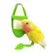 Bird food column Fit container bird feed toy for hanging with standing bird cage accessories for holding fruits inkfish bones vegetables home bird supplies (green)