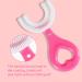 Kids Foam Toothpaste with Low Fluoride & U-Shaped Toothbrush Combo Pack | Ages 2-6 Strawberry Flavor + Soft Silicone Brush | 360 Oral Teeth Clean Design - Buy Online on GoSupps.com