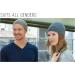 Organic Cotton Men's Beanie Hat - Short Chemo Headgear for Women Dark Gray Cycling Support Cap - Buy Online on GoSupps.com