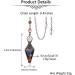 JSDDE 7 Chakra Resin Crystal Pendulum - Gemstone Reiki Healing Pendulum for Dowsing and Meditation - Buy Online on GoSupps.com