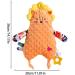 Voiakiu Safety Blanket & Baby Crinkle Toy - Cute Lele Lion Sensory Teether for 0-12 Months - Buy Online on GoSupps.com