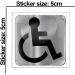 Biomar Labs 1 x 3D Waterproof 100% UV Protected Invalid Disabled Handicap Parking Permit Sign Wheelchair Car Automobile Motorcycle Windows Home Sticker KS 182 - Buy Online on GoSupps.com