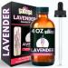 Lavender Essential Oil - 100% Pure and Natural Therapeutic grade with glass dropper 4 fl oz (120ml) - Gadega.