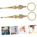 Bestoyard 1 Set Beauty Key Pendant & Ear Cleaning Tools | Wooden Spoons & Brass Ear Scoop | Car Accessories & Cosmetic Cleaner - Buy Online on GoSupps.com