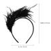 Vintage Black Fascinator Headband with Feathers for Women - Perfect for Parties | International Shipping - Buy Online on GoSupps.com
