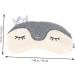 Beaupretty Cartoon Blindfold - 2 Pcs Cute Eye Patch for Sleep Plush Toy Eye Cover & Eye Massager | Soft Faux Fur Satin Sleep Mask - Buy Online on GoSupps.com
