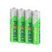 PKCELL 4 Pack Rechargeable AAA Battery 850mAh AAA Alkaline High-Performance Batteries AAA850-4PCS