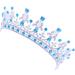 Frcolor Wedding Tiara Crown Rhinestones Crystal Bridal Pageant Princess Tiara Crown Headband (Blue) - Buy Online on GoSupps.com