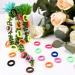 120PCS Baby Hair Ties - Cotton Toddler Hair Bands for Girls - Elastic Ponytail Holders by Nspring (Assorted Bright Colors) - 1 Inch Diameter - Buy Online on GoSupps.com