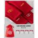 Chinese New Year Red Socks Gift Set - Fashion Embroidered 2 Pairs for Men and Women - Spring Festival Gift in Ball-Shaped Box (Size 37-45, Red-7) - Buy Online on GoSupps.com