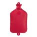 FabaCare hot water bottle 3 liters XXL natural rubber hot water bottle extra large rubber hot water bottle red