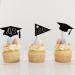 GYORI Graduation Hat Cupcake Toppers - Set of 10 Decorative Cake Toppers with Toothpicks for Birthday and Graduation Parties 10 Pcs - Buy Online on GoSupps.com