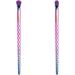 Makeup Brush Set 10pc LaRoc - Make Up Brushes for Blusher Foundation Brush Concealer Brush Eyeliner Eyeshadow Cream & Liquid Make Up Anti-Shedding Bristles - Rainbow Effect - Buy Online on GoSupps.com
