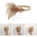FRCOLOR 1920s Flapper Headpiece 1920s Flapper Headband Rhinestone Hair Band Headpiece Head Accessories Party Headband Champagne - Buy Online on GoSupps.com