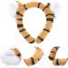 Lurrose Tiger Headband Plush Ear Hair Hoop - Cute Zoo Animal Costume for Birthday Party and Cosplay - Buy Online on GoSupps.com