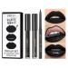 MAEPEOR All In One Lip Kit - 3 in 1 Lipliner Lipgloss & Lipstick Set - Matte Velvet Liquid Lipstick & Hydrating Lip Gloss (Black Magic - Buy Online on GoSupps.com