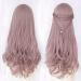 Shop BGHJUE Pink Purple Long Wavy Heat Resistant Synthetic Wig - 55cm Ombre Women's Hair - Buy Online on GoSupps.com