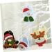 LABRIMP 4pcs Christmas Candy Bag Plush Candy Pouch Footed Glass Dessert Cup Elder Elk Tote Bag - Buy Online on GoSupps.com