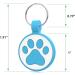 Whoseid QR Code Cat ID Tag - Changeable Pet Profile Emergency Contacts Quiet Silicone for Small Breeds - 2.5 cm Blue - Buy Online on GoSupps.com