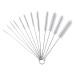 WIFUN 12 PCS Bottle Brushes Small Straw Cleaner Brush Reusable Cleaning Straw Brush Pipe Brush for Cleaning Teapot Bottle Straw (White) White-12pcs