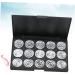 Healvian 15 Empty Cosmetic Case Cosmetic Cases for Traveling Eyeshadow Case Empty Makeup Eye Shadow Silver - Buy Online on GoSupps.com