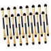 WOONEKY 15pcs Eye Shadow Brush Double Ended Eyeshadow Brush Sponge Makeup Applicator Makeup Supplies Plastic