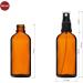 Handsunity 100ml Glass Spray Bottle Set - 70 Pcs Bernstein Pharmacy Bottles with Black Atomizer & Accessories | Perfect for Cosmetics & Essential Oils - Buy Online on GoSupps.com
