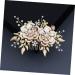 FRCOLOR Bridal Hair Comb Bridal Headpiece Bride Headpieces for Wedding Bridal Hair Accessory Hair Comb for Bride Wedding Hair Clip Wedding Hair Combs Gold Hair Clips Bride Hair Clip - Buy Online on GoSupps.com