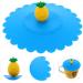 4pcs Silicone Cup Lid Travel Leakproof Porcelain Cup 11x11x3cm Blue - Buy Online on GoSupps.com