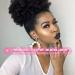 Premium Short Afro Puff Drawstring Ponytail Extension in Natural Black #1B - 80g Synthetic Hair for Black Women - Buy Online on GoSupps.com