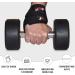 AQF Figure 8 Padded Train Aid - Strength Training Weights Lifting Straps & Wrist Support for Bodybuilding Powerlifting & CrossFit - Black & Red - Buy Online on GoSupps.com
