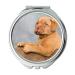 Yanteng Mirror makeup mirror Dogue De Bordeaux Puppy Dog Animals Cute Sweet Pocket Mirror portable mirror