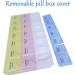 INVODA 2PCS Weekly Pill Organizer - 7 Day Pill Case with Medication Reminders & 21 Detachable Compartments for Easy Pill Management - Buy Online on GoSupps.com