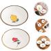 Zerodeko 8 Pcs Hand-Painted Saucer Flavor Seasoning Plate Simple Dish Ceramic Dipping Plate Tea Bag Butter Ketchup Dish Vinegar Dish Sauce Bowl White Dipping Vegetables Fresh Ceramics 9.5X9.5X2.5CMx4pcs Whitex4pcs - Buy Online on GoSupps.com
