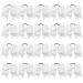 CEELGON 20 Pcs White Cheer Bow Bulk 8 Inch Large Hair Bows Breast Cancer for Toddler Girls Jumbo Cheerleading Ponytail Holder Team Gifts for Teen Hair Ribbons Softball Cheerleader (20pcs White Cheer Bows and 30pcs Colourfu…