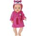 Zapf Creation 830581 BABY Born Little Pink Bathrobe for 36cm Dolls - Buy Online on GoSupps.com