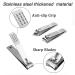 Cater Manicure Nail Clippers Set - Professional 12Pcs Grooming Kit with Luxurious Travel Case - Buy Online on GoSupps.com