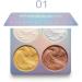 Mysense 4 Colors Shimmer Highlight Makeup Contour Palette Shimmer Blush & Makeup Highlighter Powder Bronzer Palette Highlighter Makeup iluminadores Illuminator 01 01 Highlight Colors - Buy Online on GoSupps.com