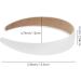 Tatuo 12 Pieces Satin Headbands 1 Inch White Wide Headbands No Teeth Non-slip Hair Band Hoop DIY Headband Accessories for Bridesmaids Women and Girl - Buy Online on GoSupps.com