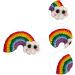 ABOOFAN 2 Pairs Rainbow Barrettes Snap Side Clamp Snap Hair Clip Colorful Hair Clips Rainbow Eardrop Props Kid Crafts Supplies Cotton Rainbow Pendant Girl Cartoon Alloy Flower Hairpin - Buy Online on GoSupps.com