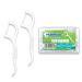 Voraiya 50 Count Dental Floss Picks Travel Friendly Floss Picks for Adults & Kids with Angled Pick for Effective Plaque Removal - Dentist Recommended